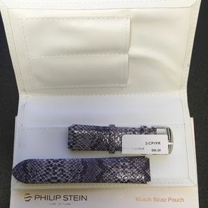 Philip Stein purple crocodile watch band
